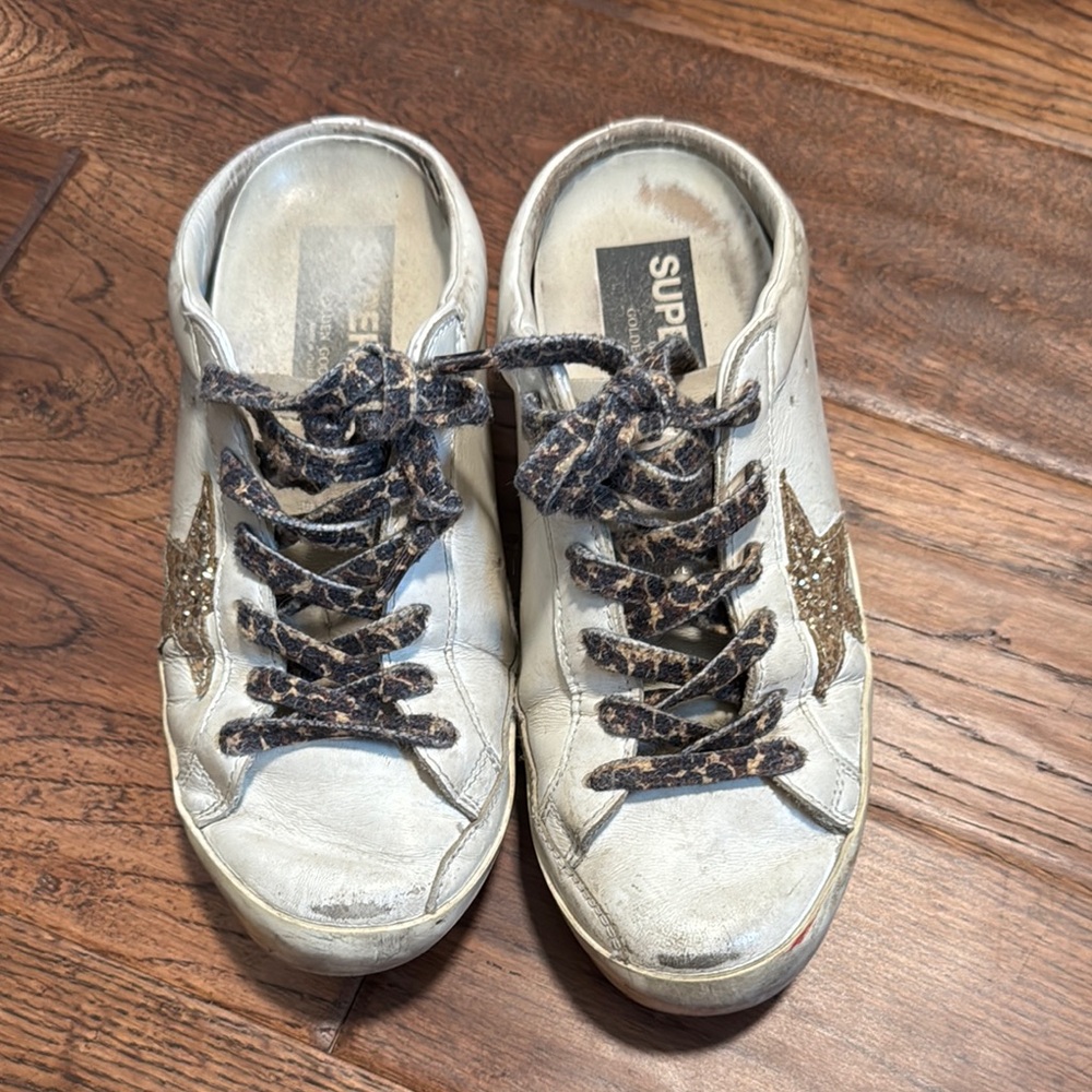 Used golden goose slip on sneakers